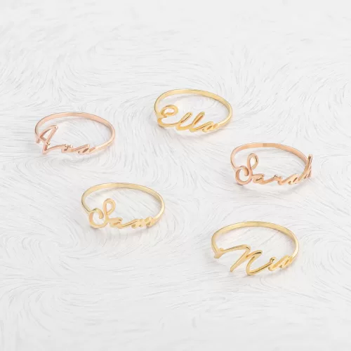 Name Ring Personalized Rings