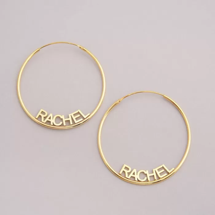 Sterling Silver Name Earring