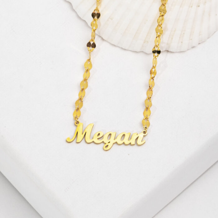 Twisted Chain Dainty Name Necklace