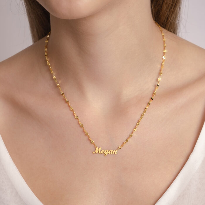 Twisted Chain Dainty Name Necklace